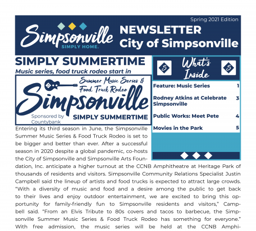 spring 2021 newsletter front page