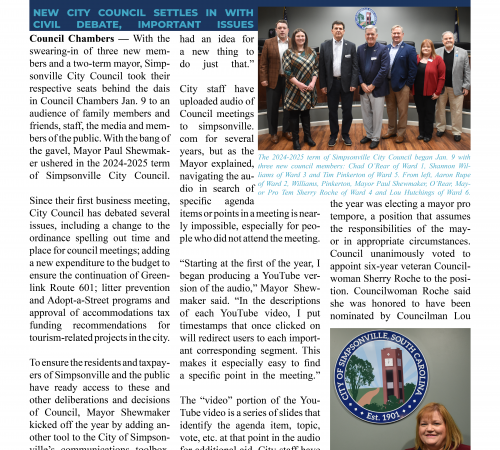 Page 1 Spring 2024 Newsletter