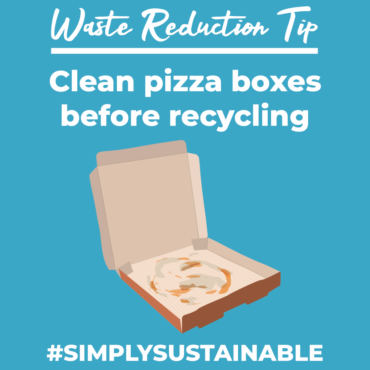 Thursday Waste Reduction Tip 2 pizza boxes